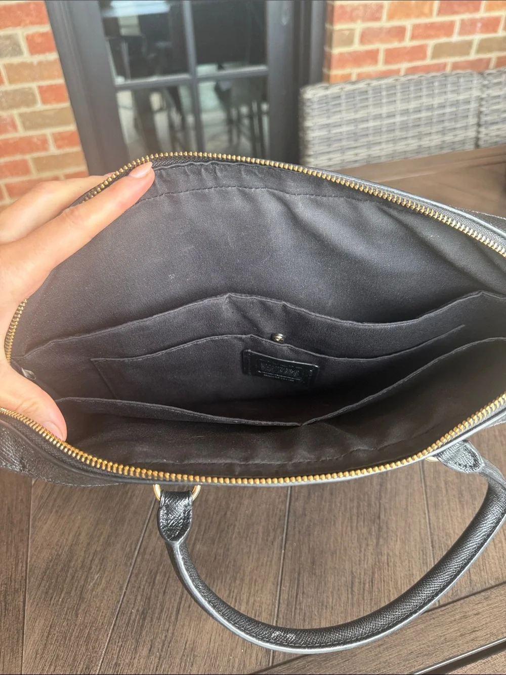 Coach Leather Computer Bag